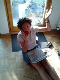 Susanne Finken geht gleich an die Arbeit